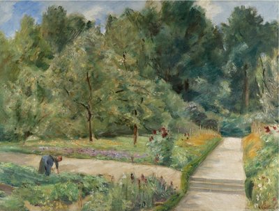 The Kitchen Garden in Wannsee Facing West by Max Liebermann